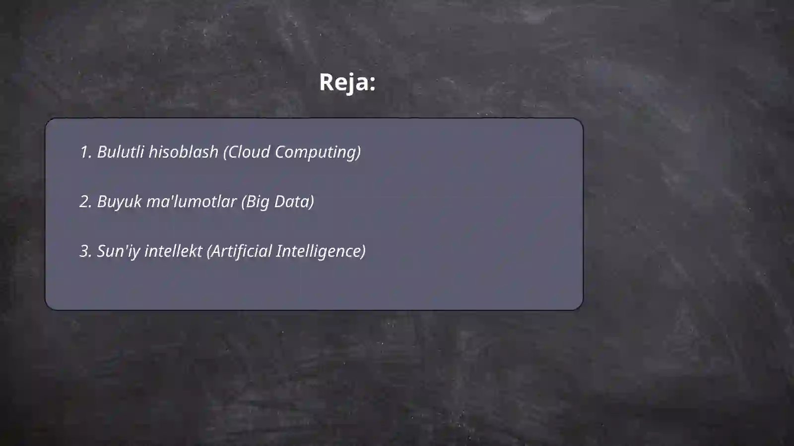 Raqamli iqtisodiyotning asosiy texnologiyalari 2