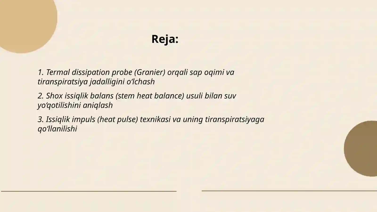 Termal dissipation probe (Granier) orqali sap oqimi va tiranspiratsiya jadalligini o‘lchash 2