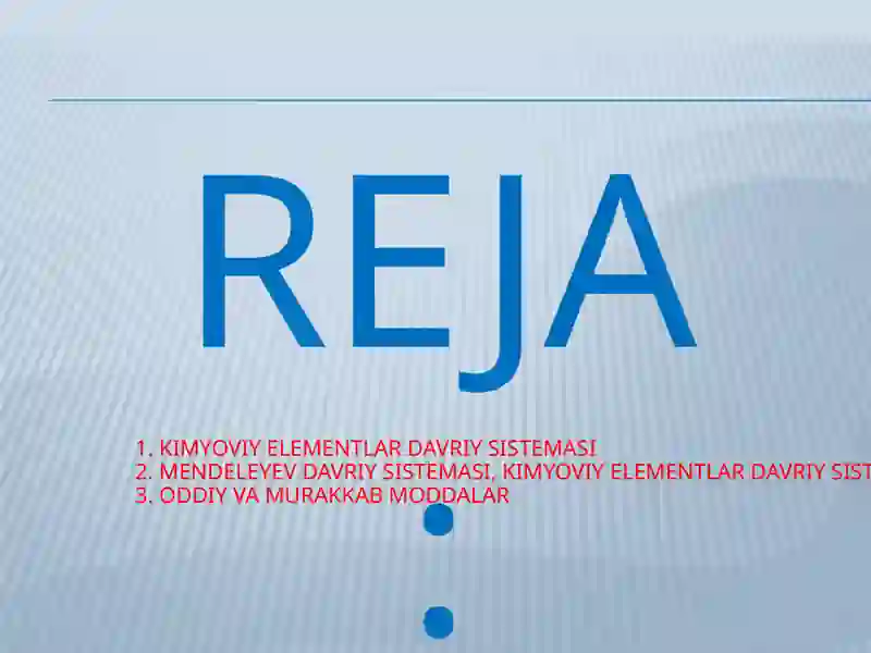 Kimyoviy elementlar davriy sistemasi 2
