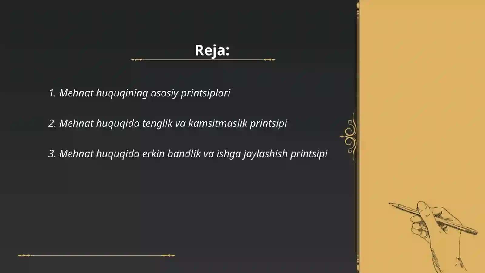 Mehnat xaqining prinsipial asoslari 2