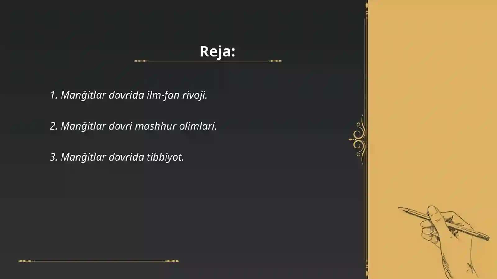 Manğitlar davrida ilm-fan madanyati 2
