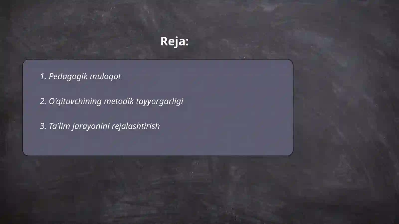 Pedagogik mahorat 2