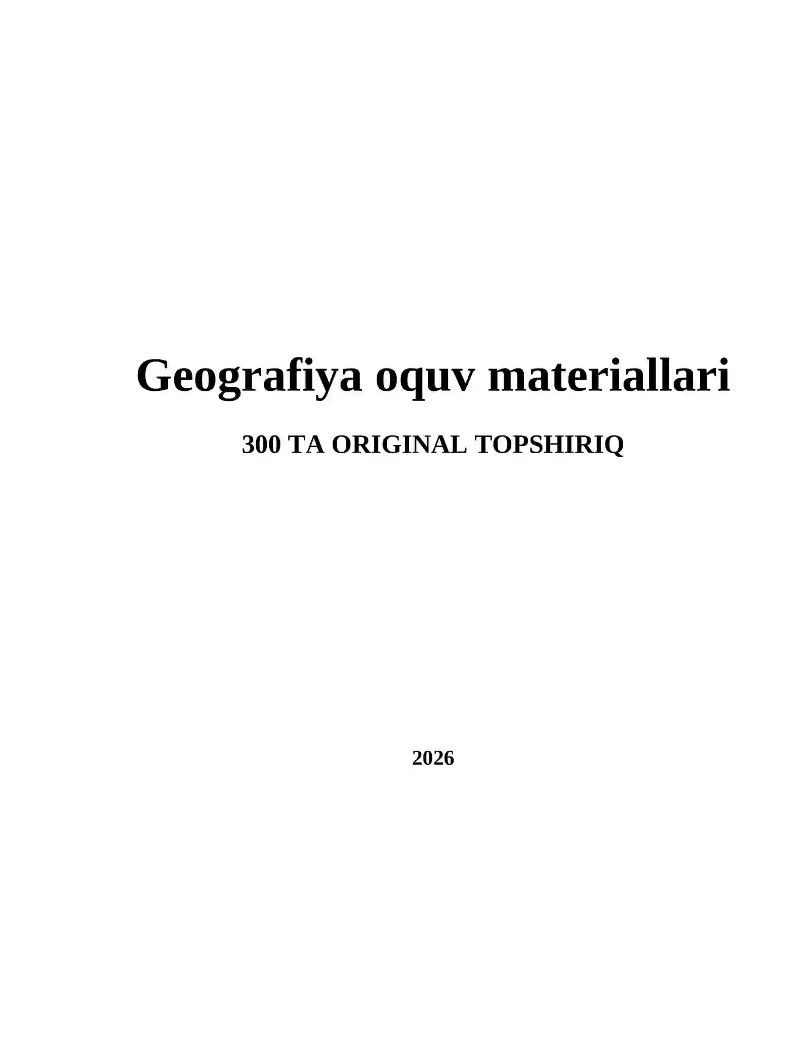 Geografiya oquv materiallari 2
