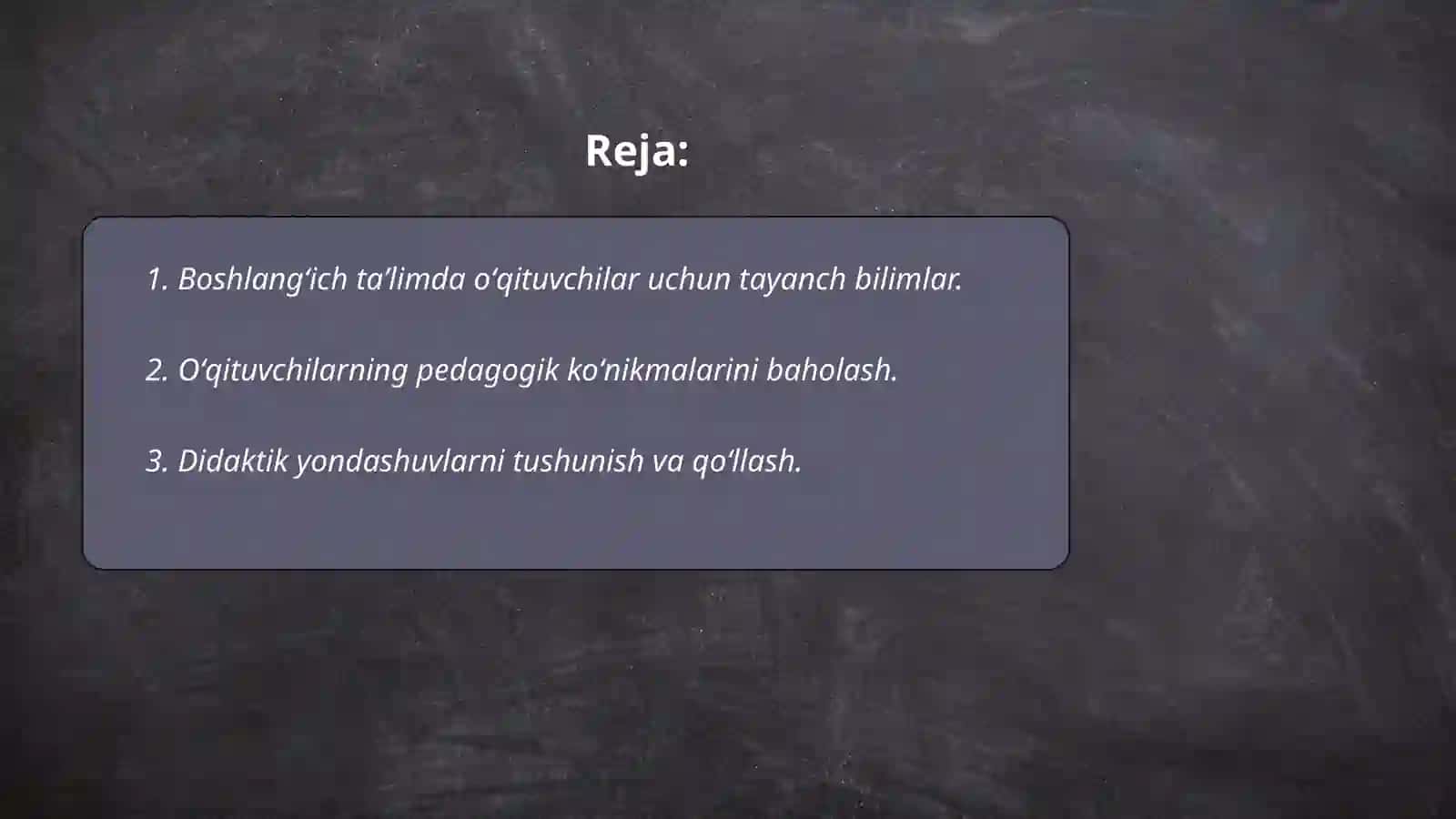 Boshlangʻich taʼlimda oʻqituvchilarning bilim koʻnikma va malakalarini tashxis etish 2