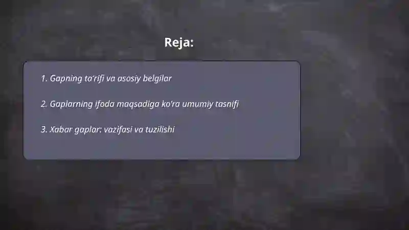 Gaplar, Xabarlar 2