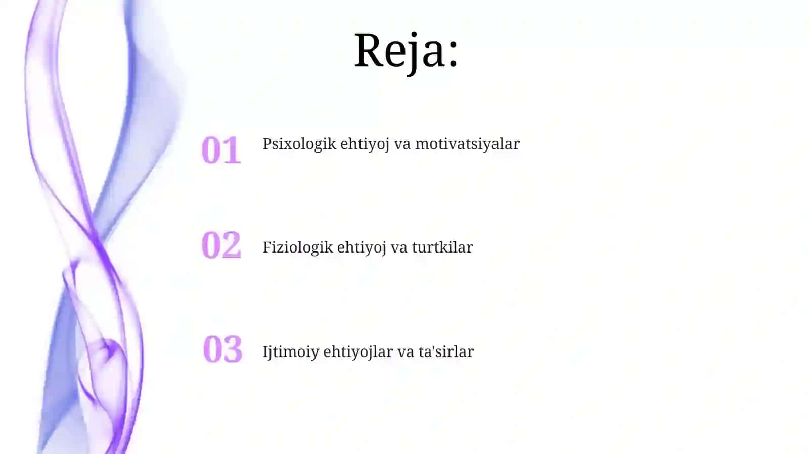 Dindorkishining extiyojlari va xulqatvormotivlari 2