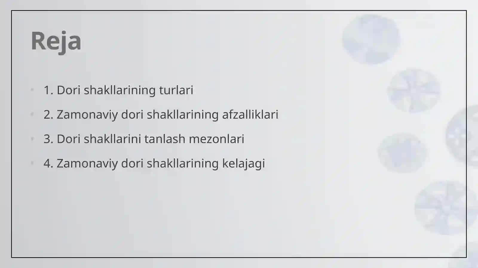 Zamonaviy dori shakllari 2