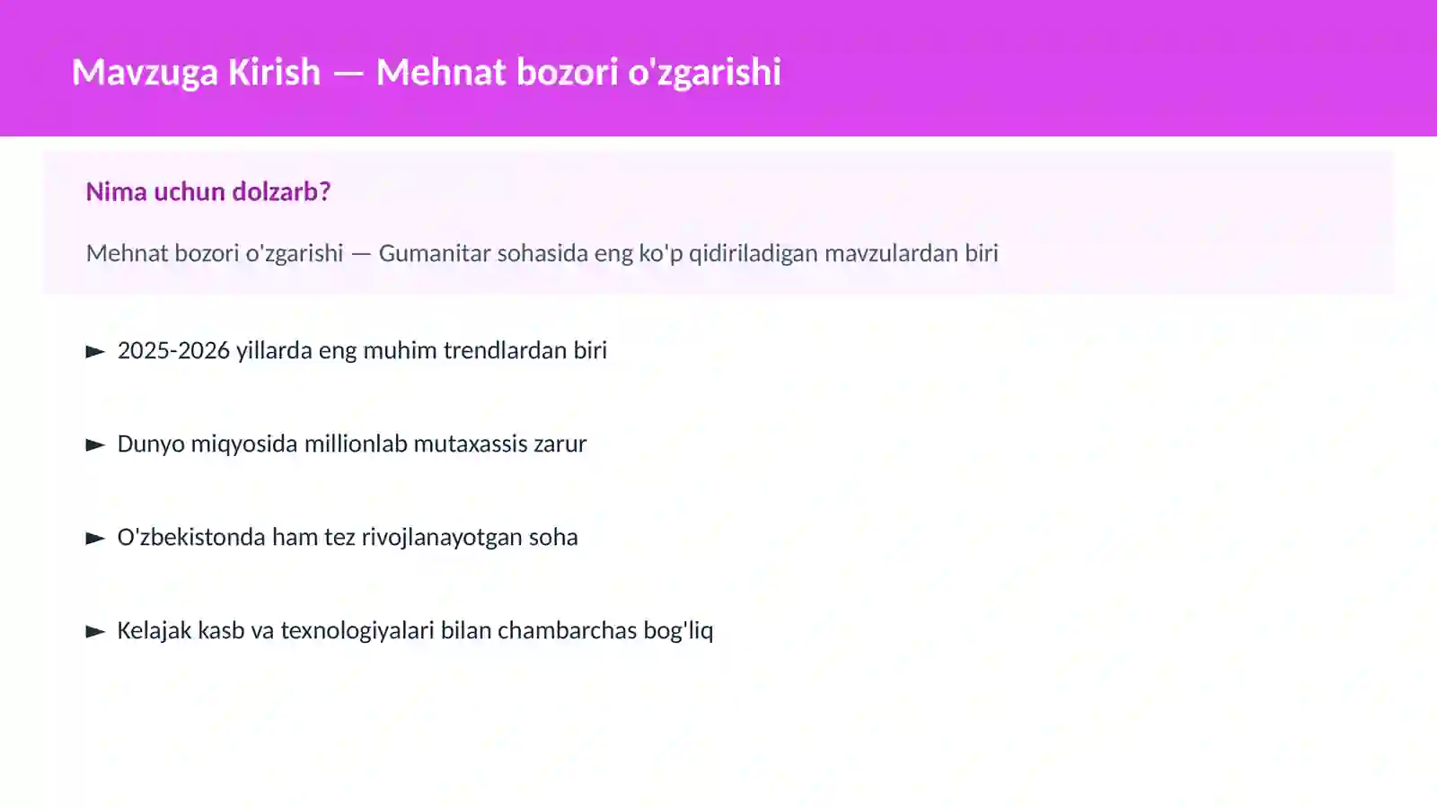 Mehdat bozori o'zgarishi 2