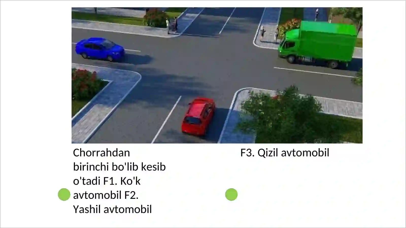 YO'L HARAKATI QOIDALARI TEST 2