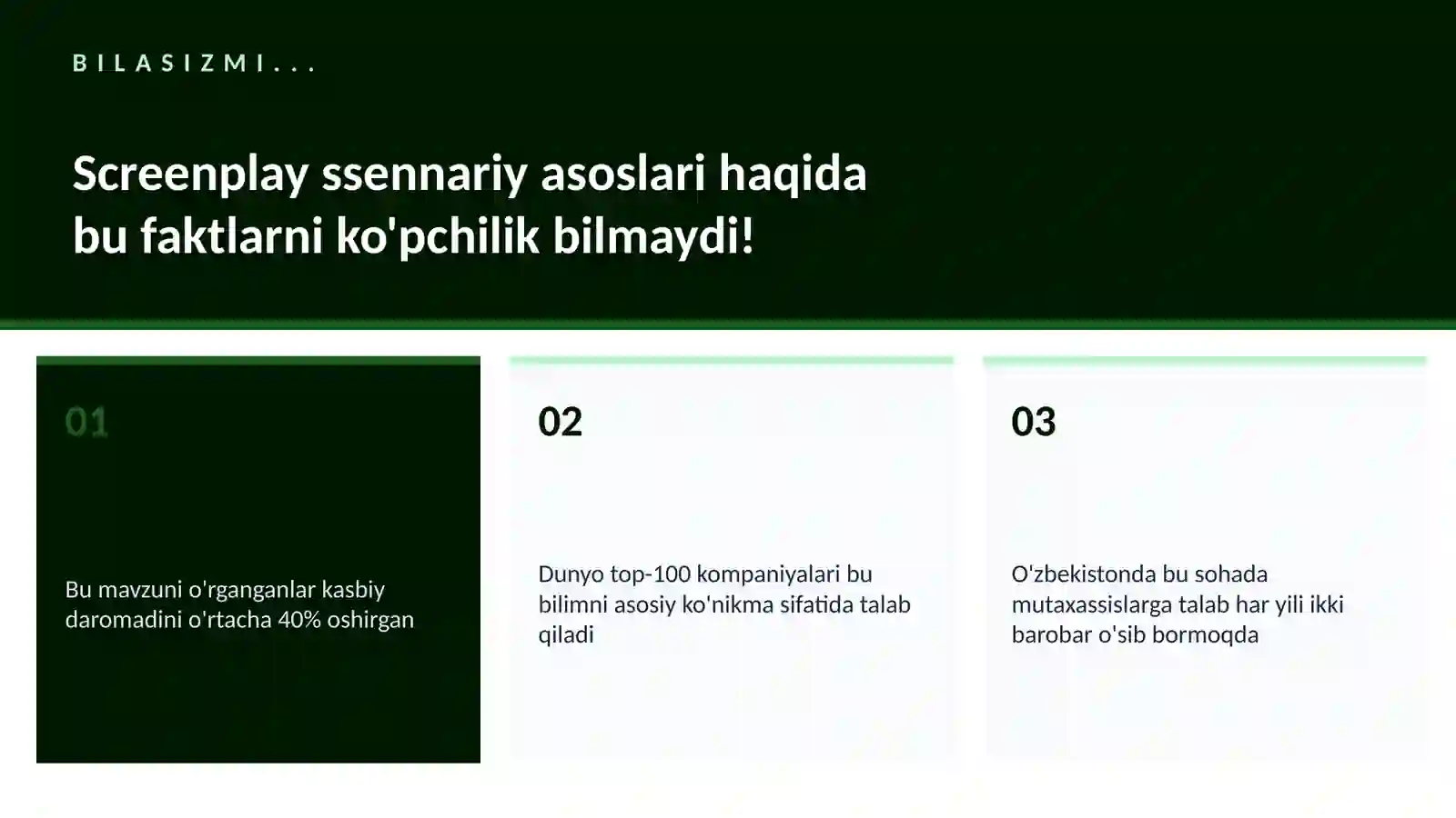 Screenplay ssennariy asoslari 2