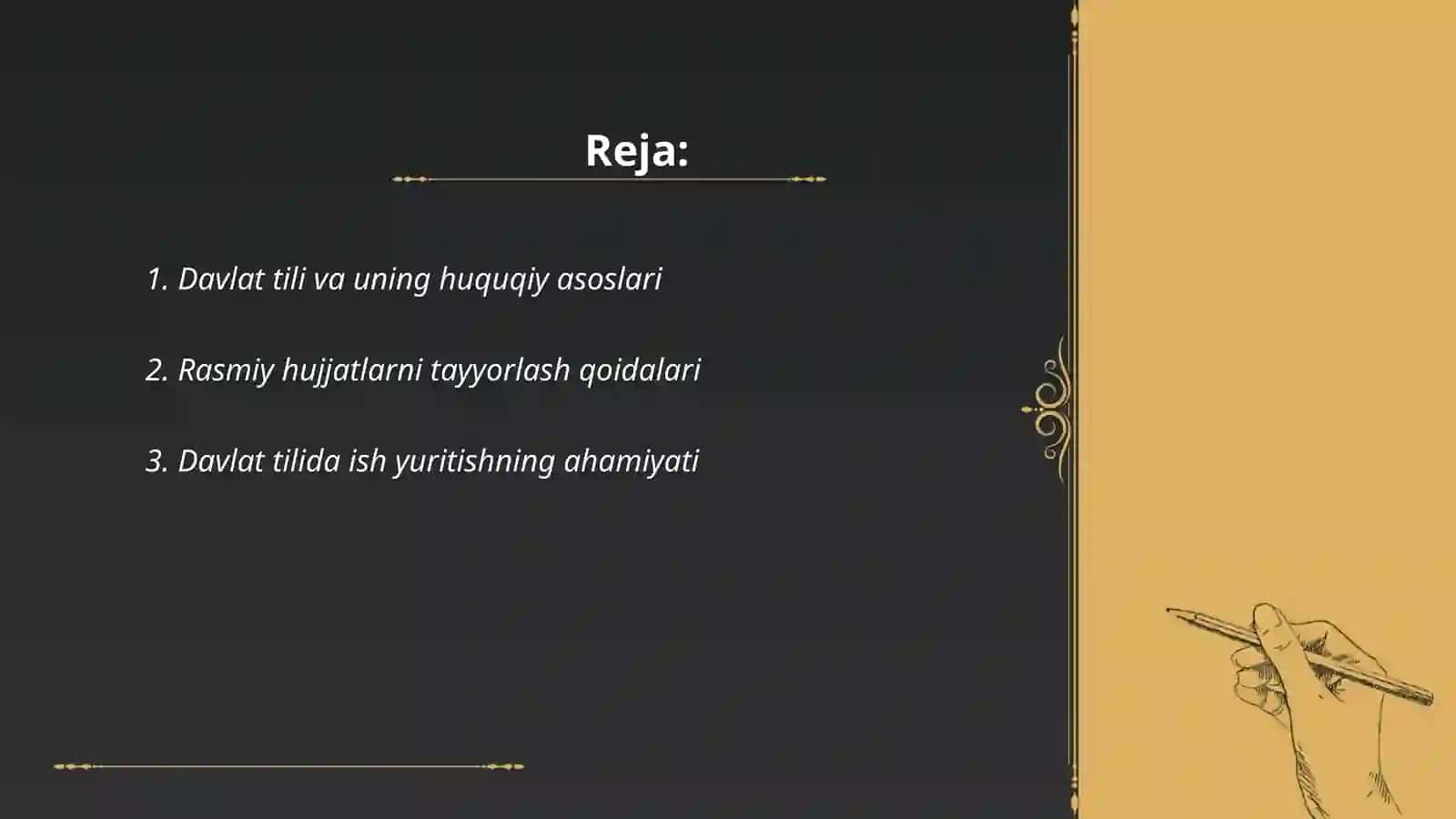 Davlat tili va uning huquqiy asoslari 2