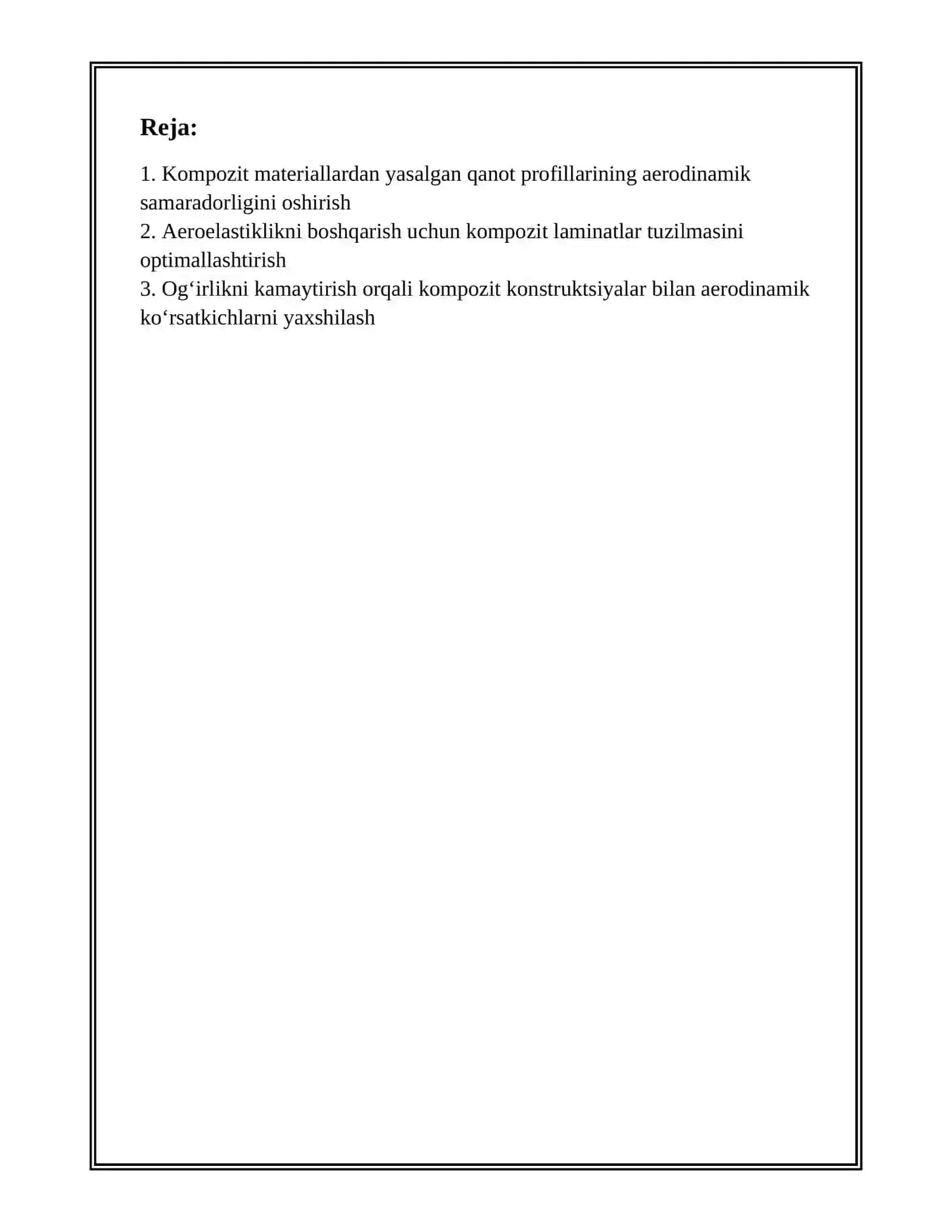 Kompozitsion Materiallar Yordamida Samolyotning Aerodinamik Xususiyatlarini Yaxshilash 2