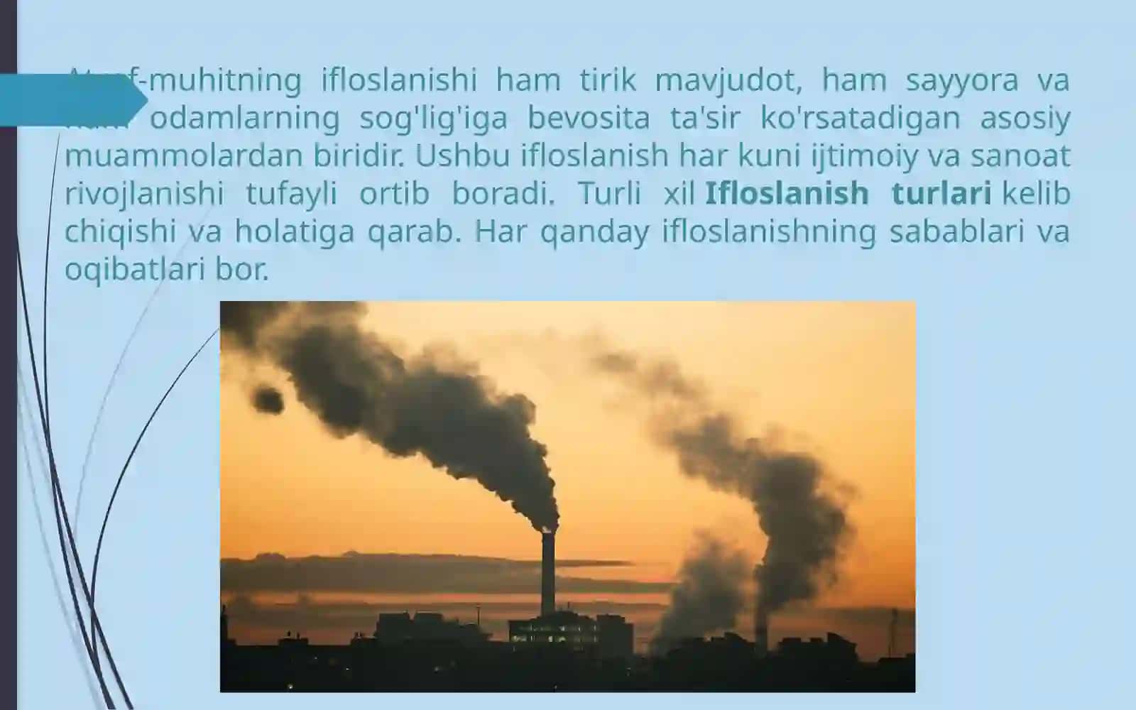 Atrof-muhitning ifloslanishi 2