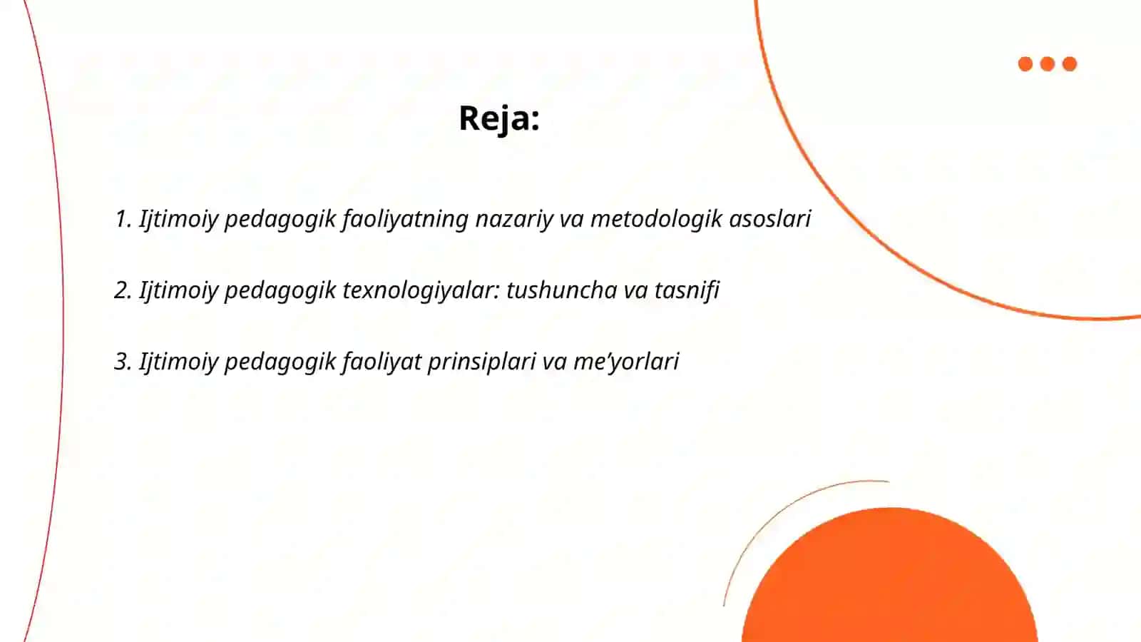 Ijtimoiy pedagogik faoliyat va texnologiyasi 2