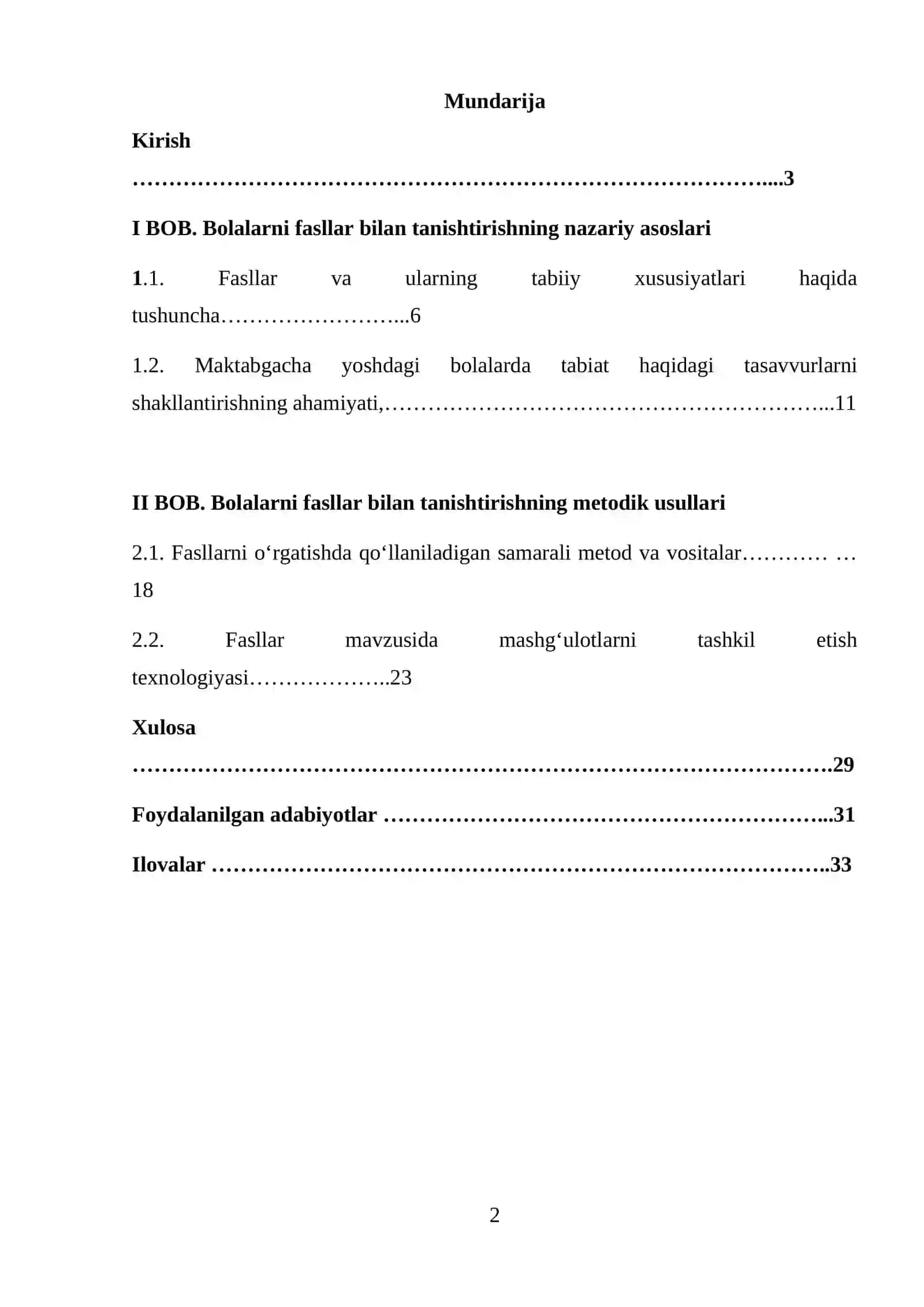 Bolalarni fasllar bilan tanishtirish metodikasi 2