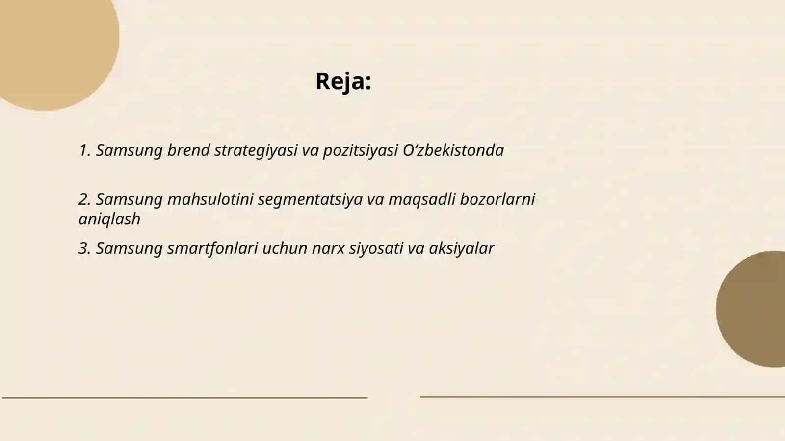 Samsung Brend Strategiyasi va Poziysiyasi Oʻzbekistonda 2