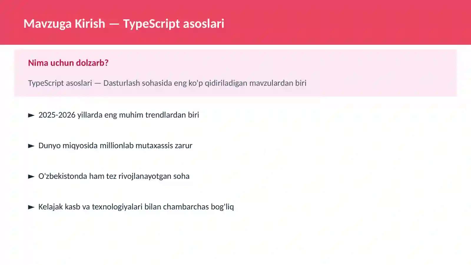 TypeScript asoslari 2