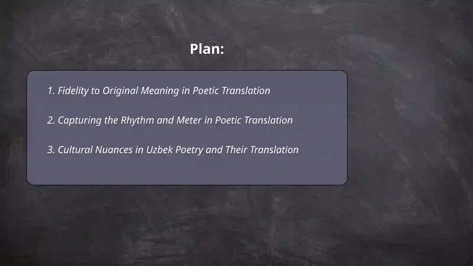 Feautures of poetic translation, analysis of poetic works translated from uzbek poetry into english 2