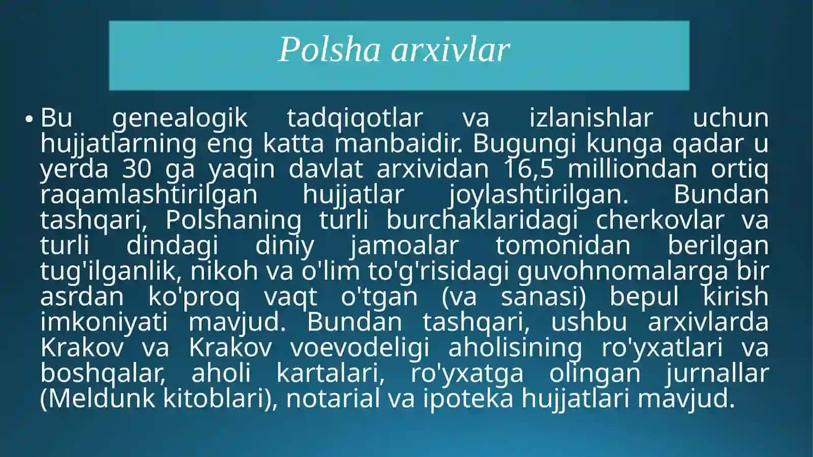 Polsha Chexiya Slavakiyda arxivlar 2