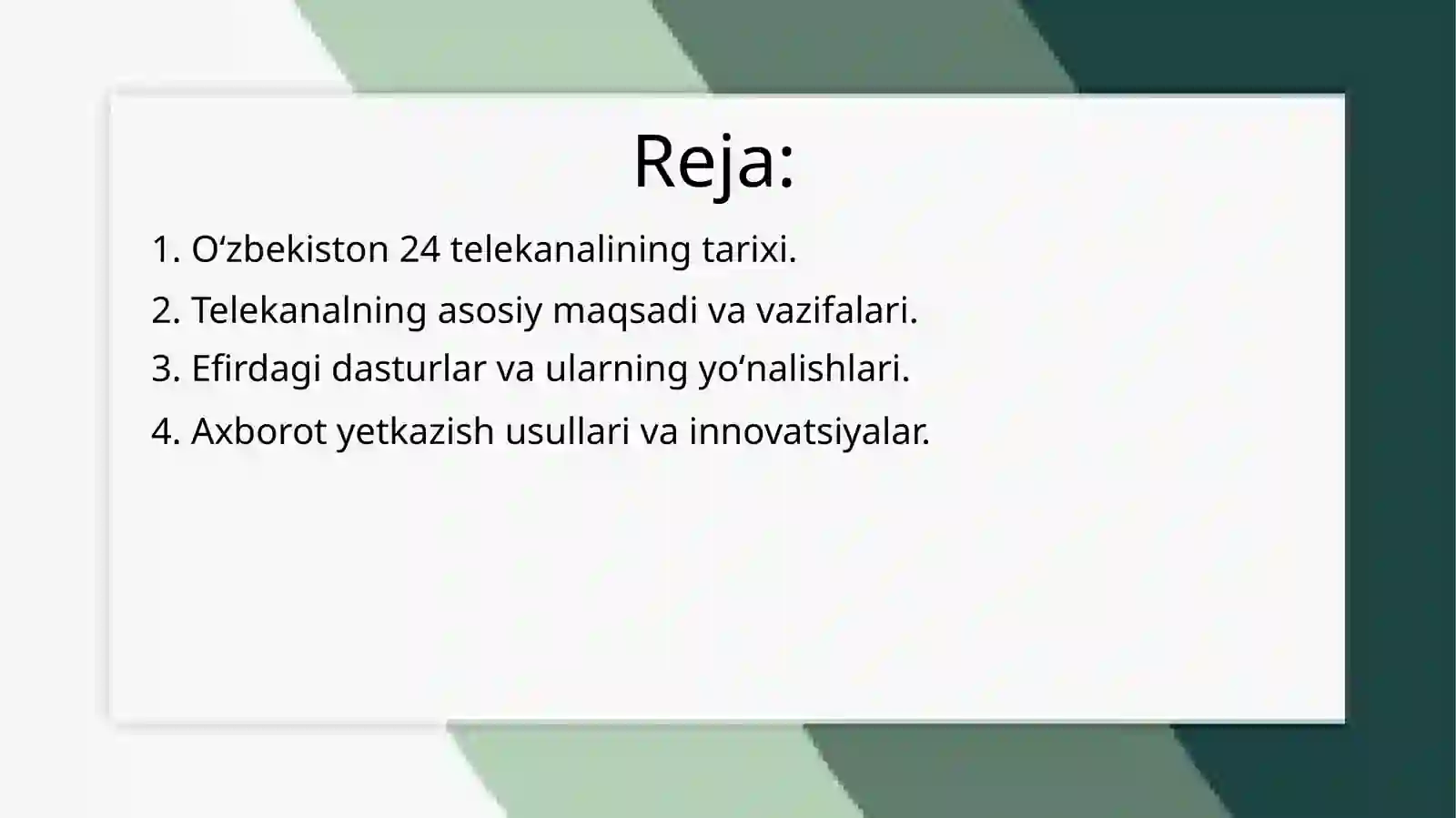 Oʻzbekiston24telekanali 2