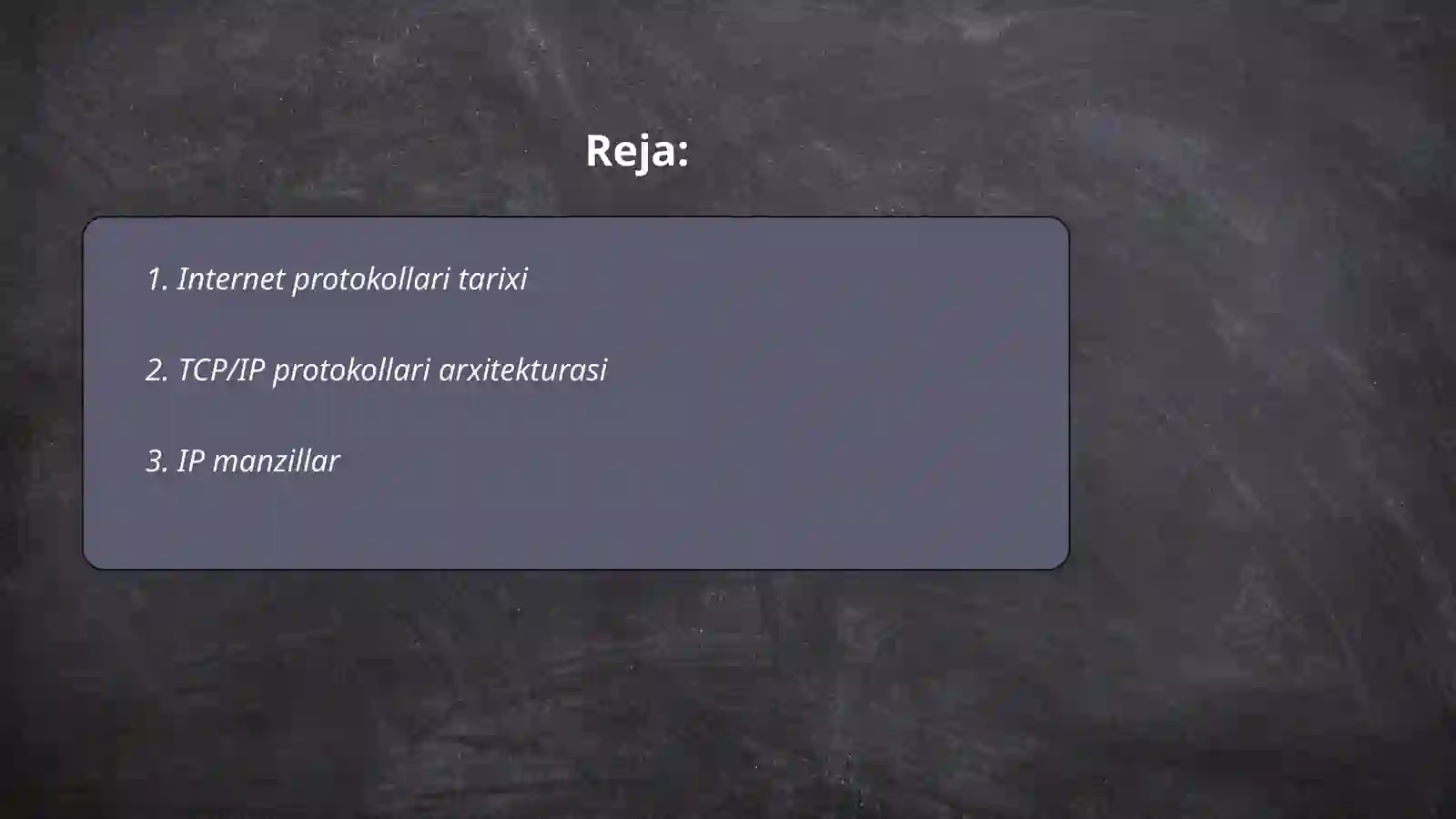 Internet protokollari 2