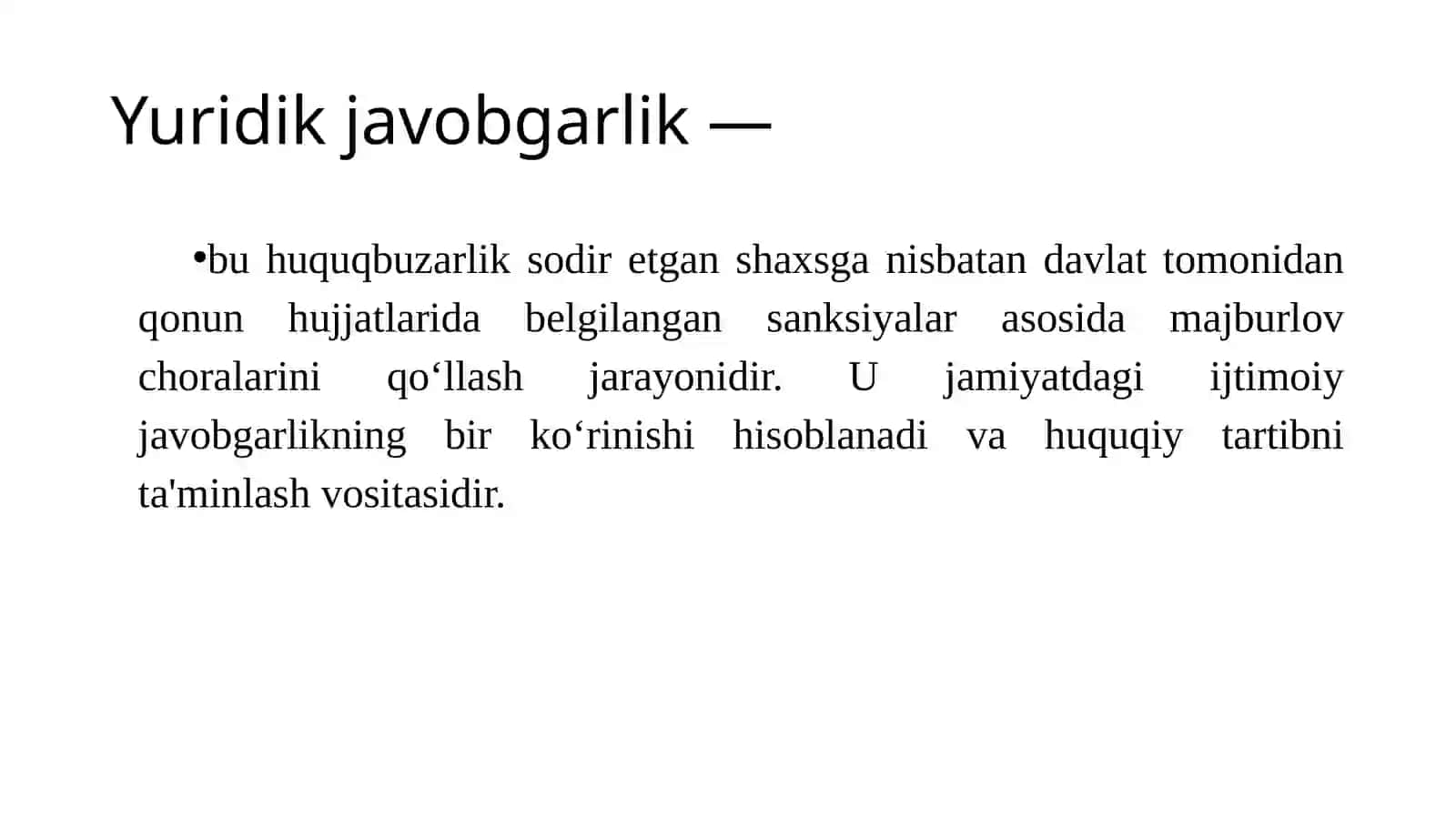 YURIDIK JAVOBGARLIK 2