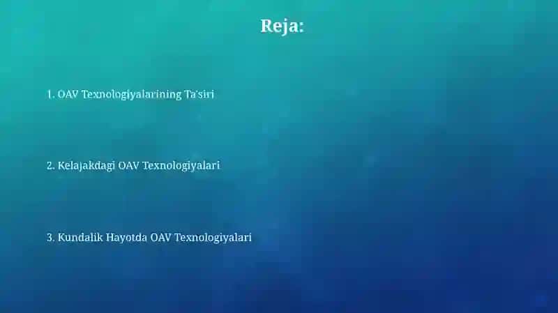 Media texnologiyalar kundalik hayotda 2