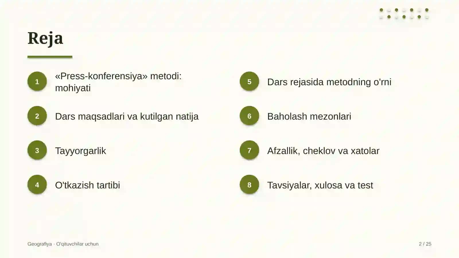 geografiya darslarida press konferensiya metodidan foydalanish 3372 2