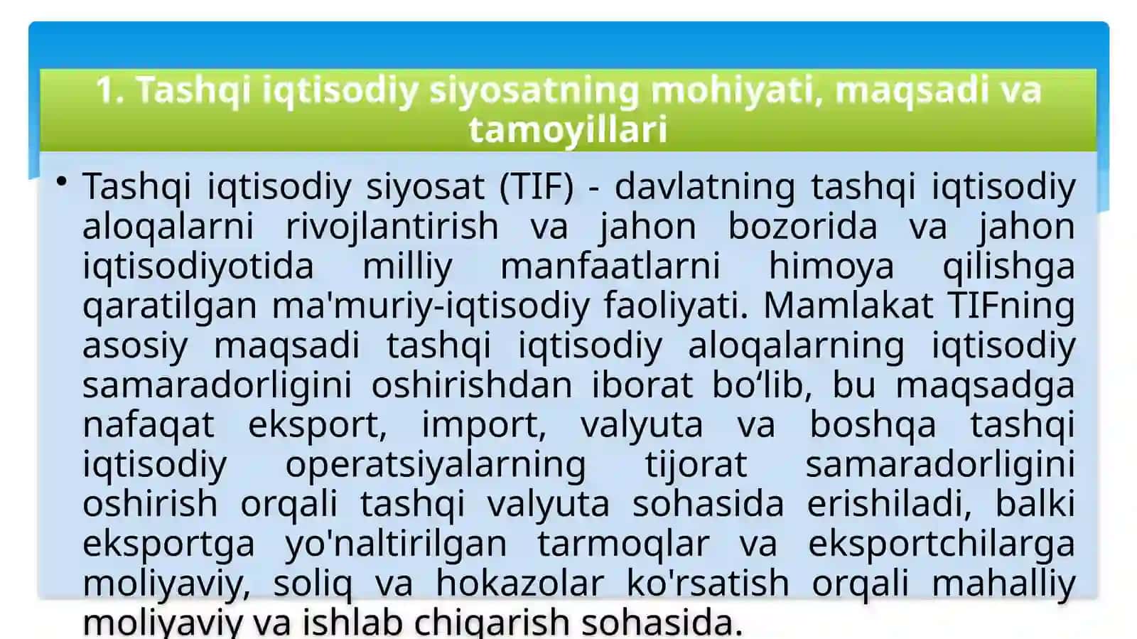 XIM Shartnomasi To'g'risida 2