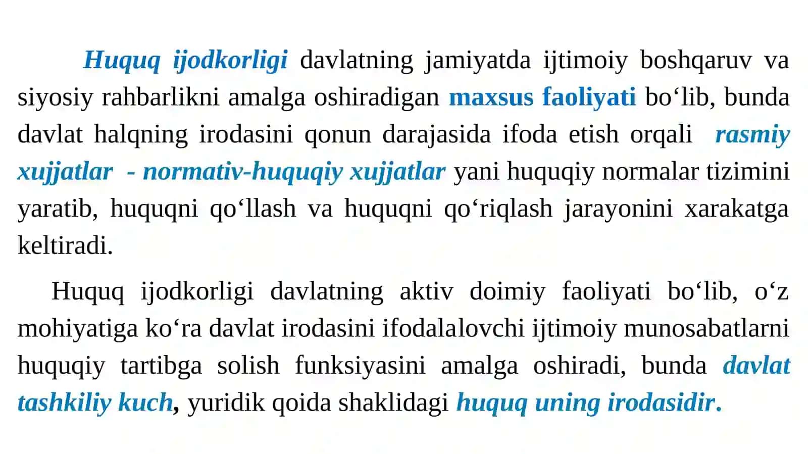 Huquq Ijodkorligi 2