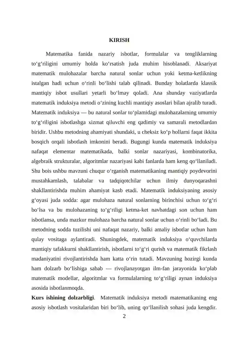 Matematik Induksiya Metodi 2