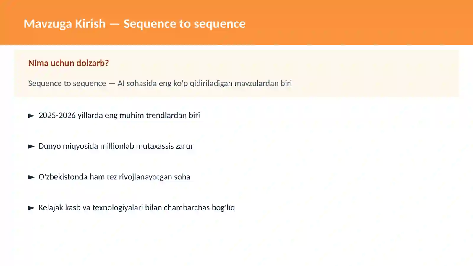 AI | DEEP LEARNING VA NEYRON TARMOQLAR 2