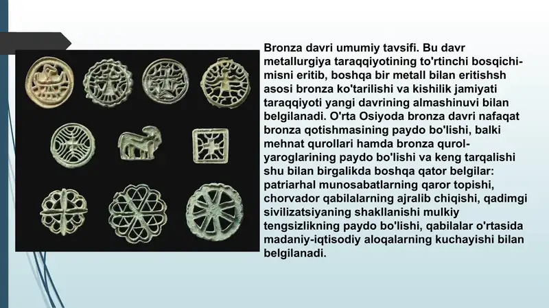 O'rta Osiyoning Bronza Davri 2