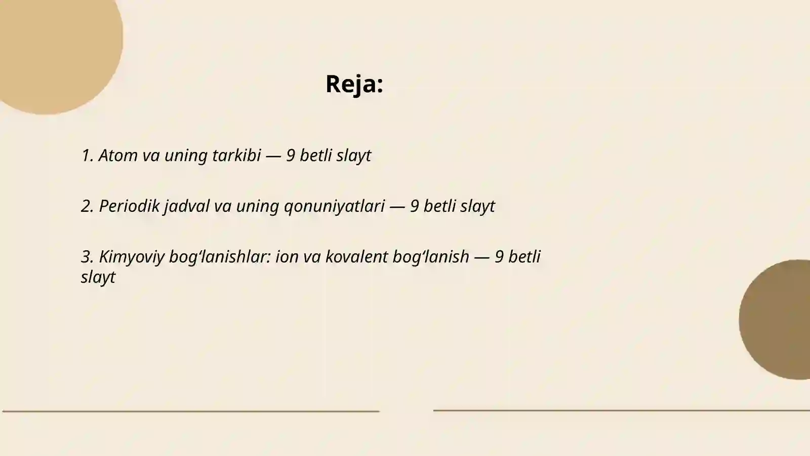 Atom va uning tarkibi - 9 betli slayt 2