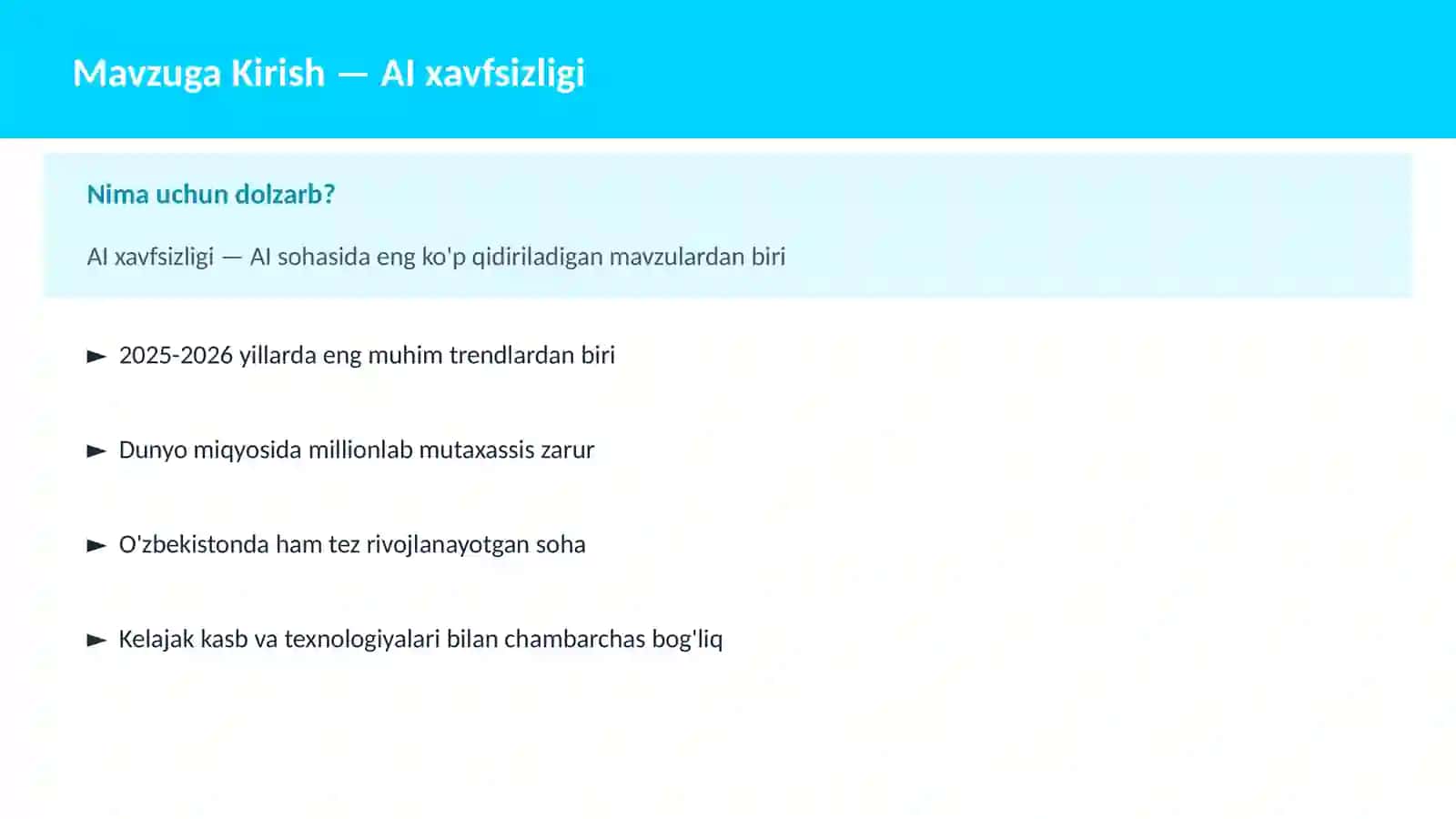 AI xavfsizligi 1