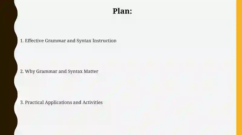 Grammar and Syntax in language teaching 2