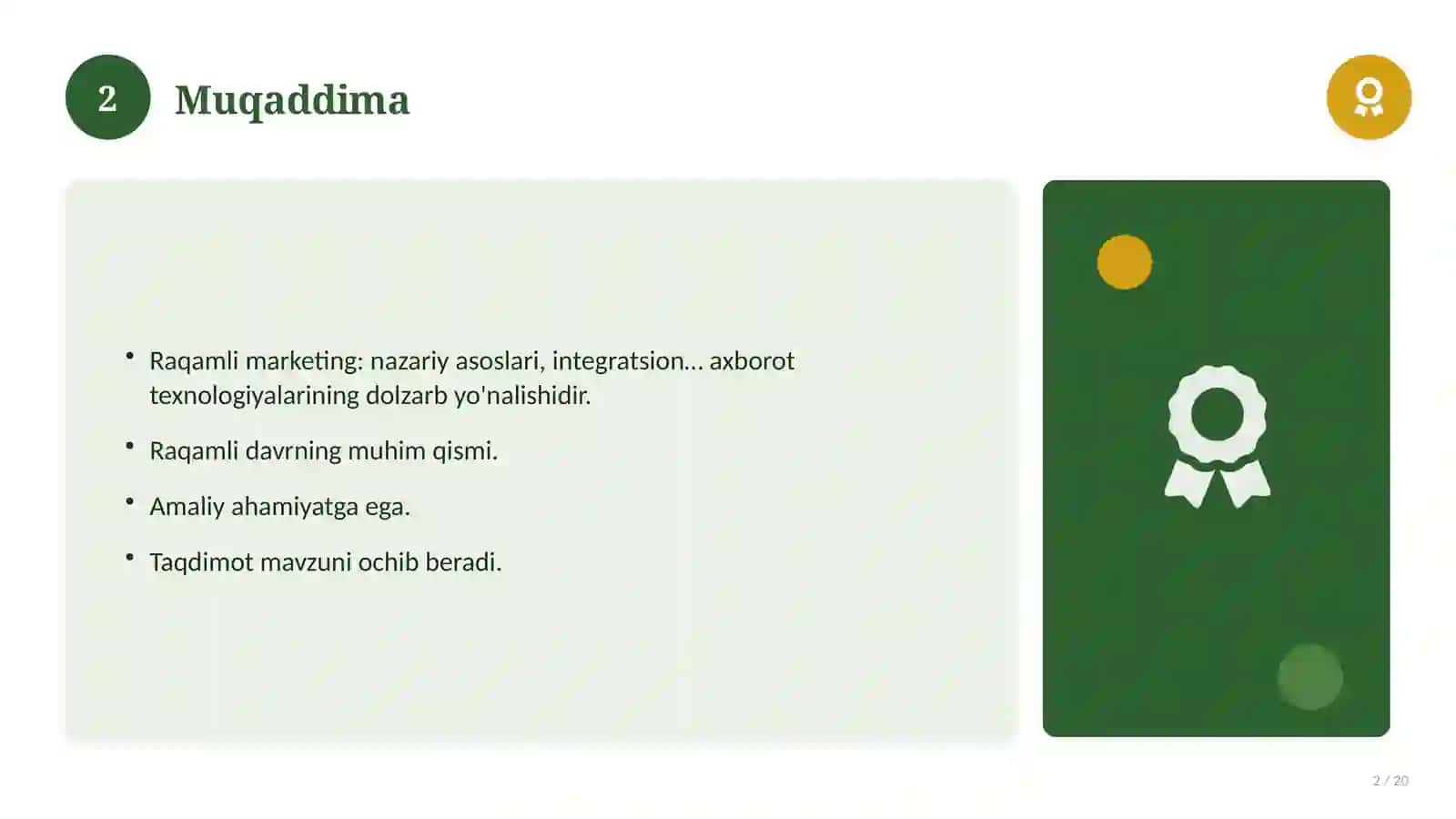 Raqamli marketing: nazariy asoslari, integratsion yondashuvda 2
