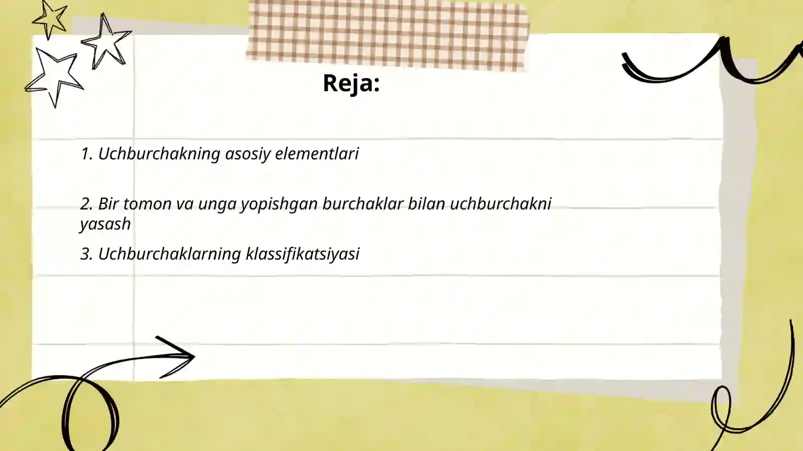 Uchburchakning asosiy elementlari 2