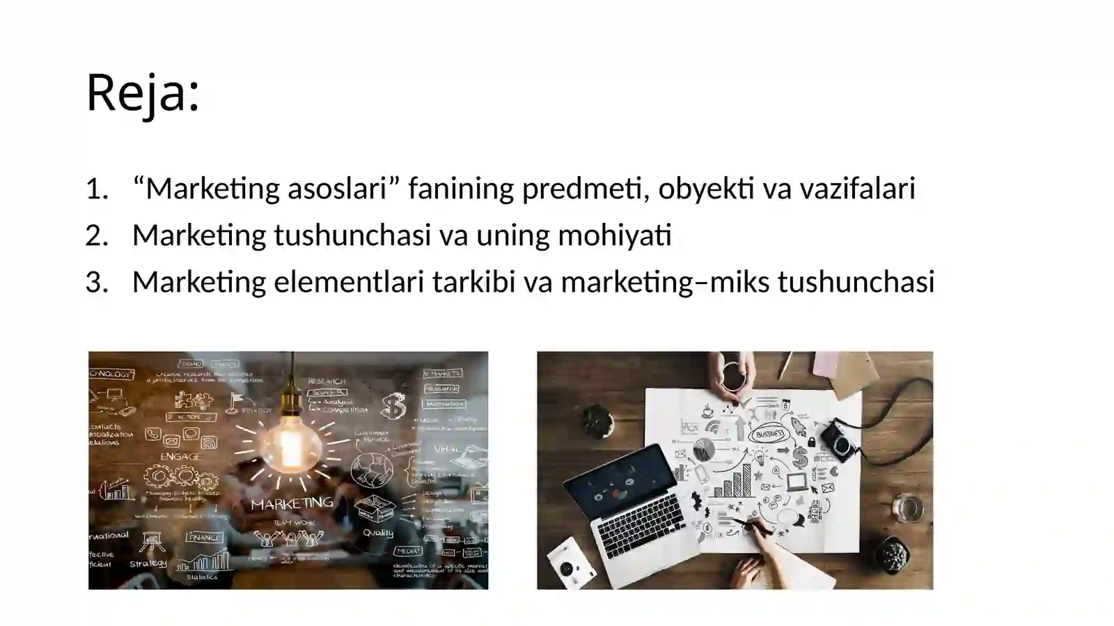 MARKETING ASOSLARI FANINING PREDMETI, MAZMUNI VA VAZIFALARI 2
