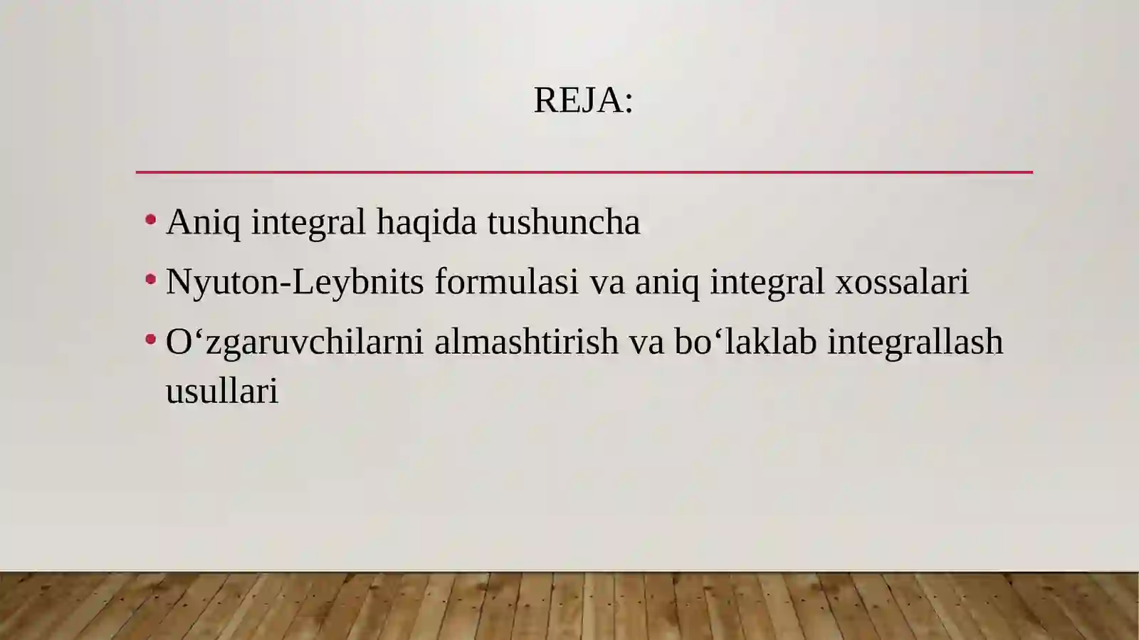 Aniq integralning ta’rifi 2