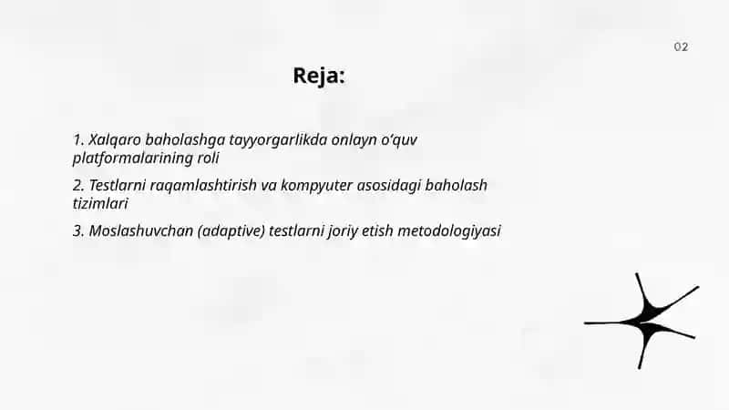 Xalqaro baholash dasturlariga tayyorgarlik jarayonida zamonaviy axborot kommunikatsiya texnologiyalarini qoʻllash 2