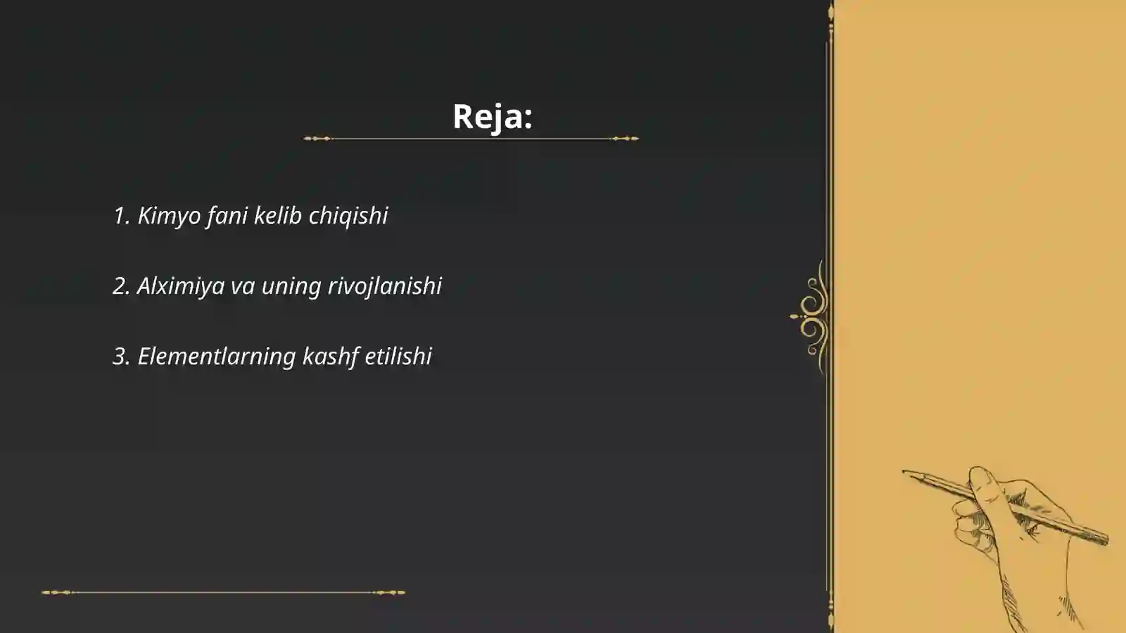 Kimyo tarixiga kirish 2