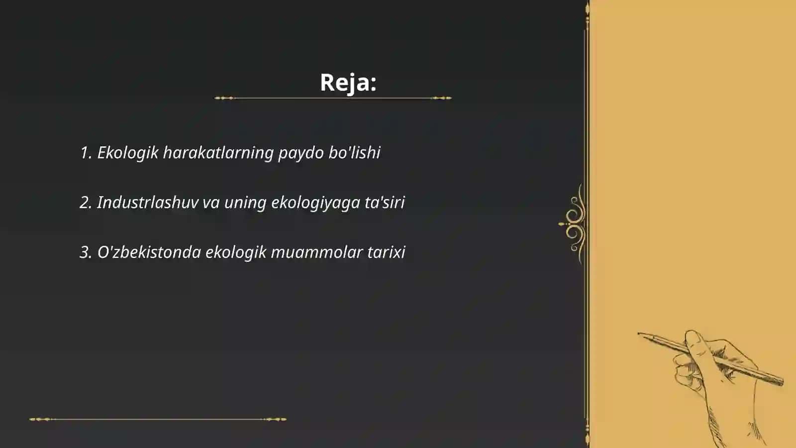 Ekologiya va tabiatni muhofaza qilish rivojlanish tarixi 2
