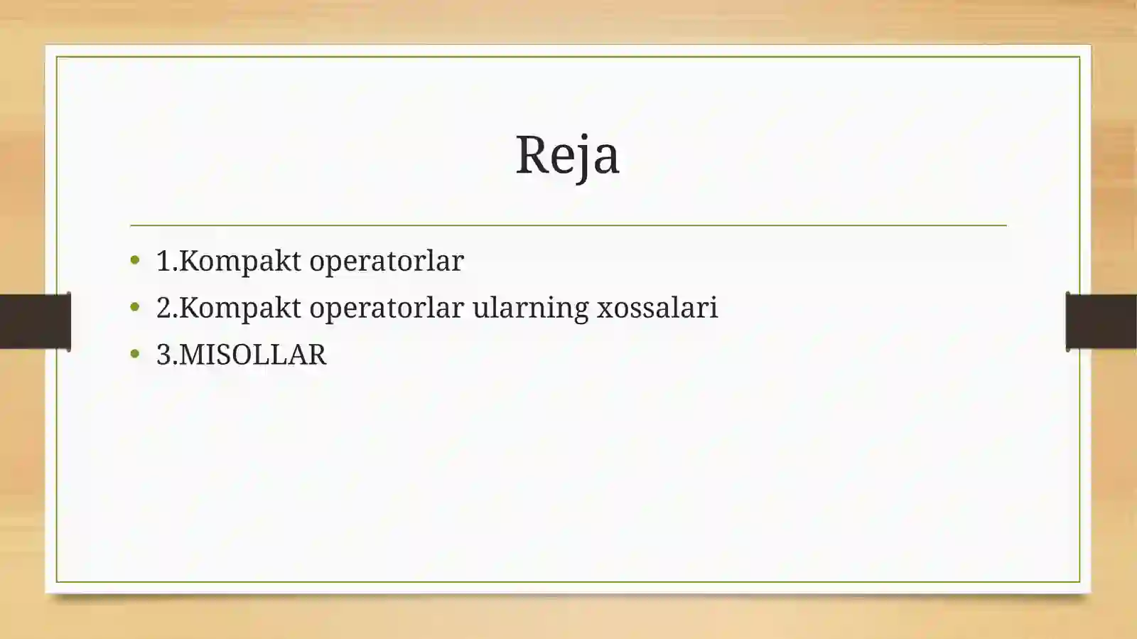 Compact operators and their features 2