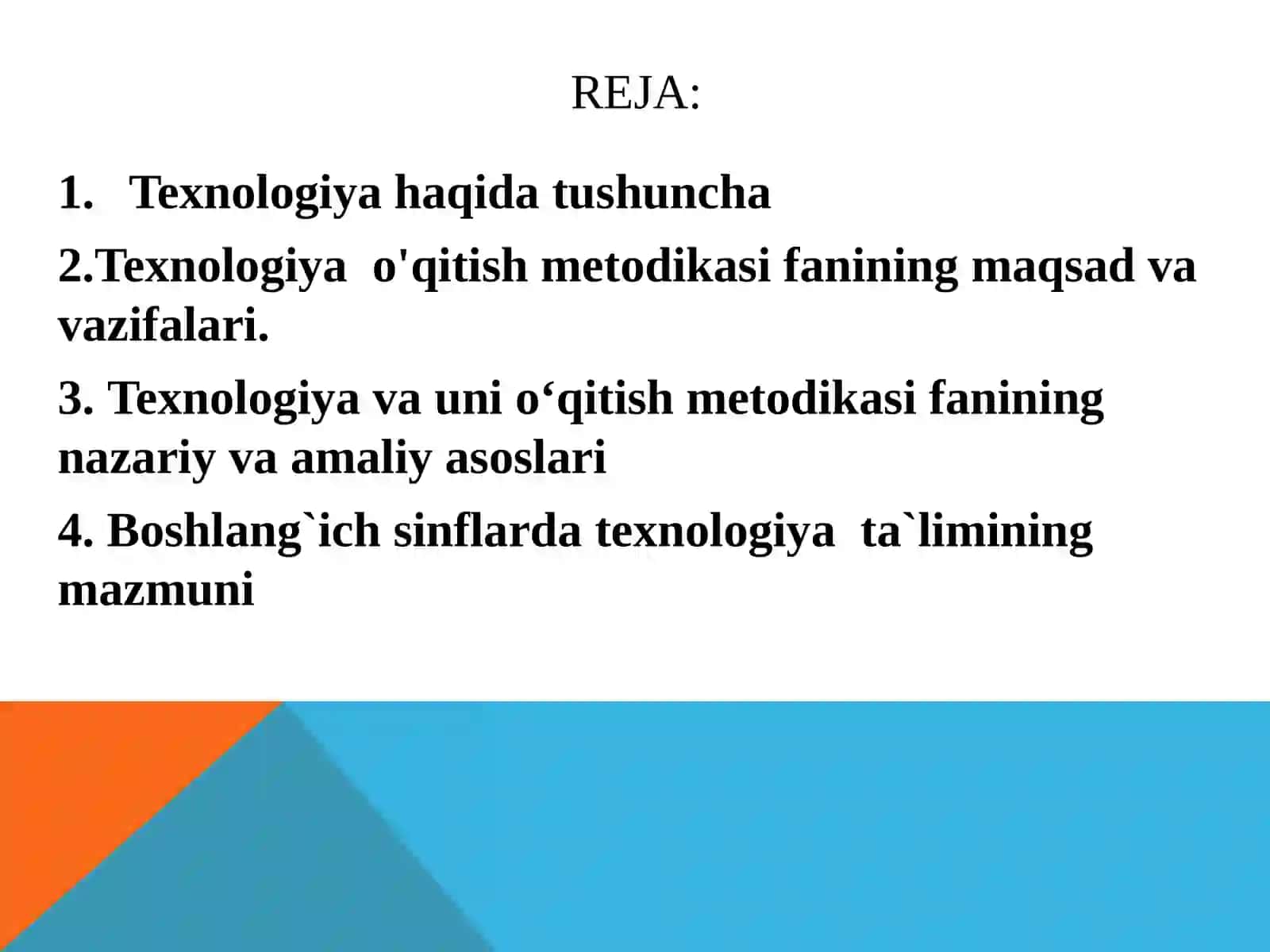 Texnologiyavaunio‘qitishmetodikasiningmaqsadvavazifalari 2
