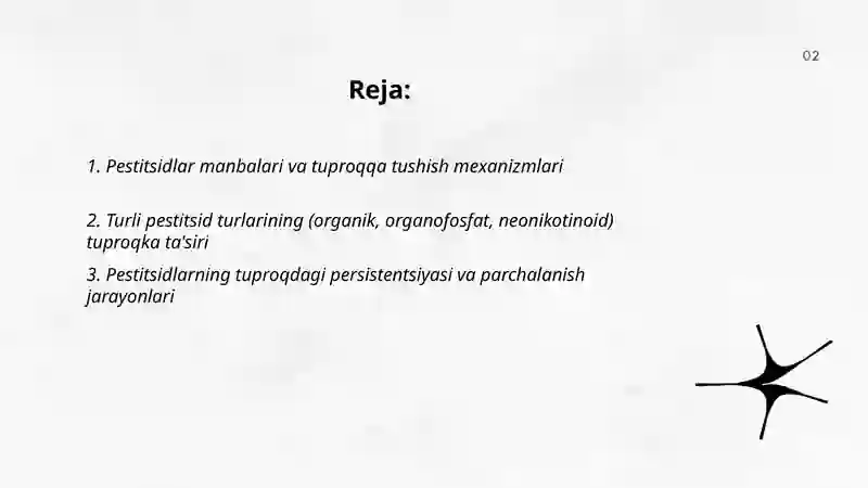 Tuproqlarni pestidsidlar bilan ifloslanishi va ularni oldini olish 2