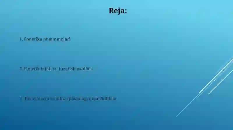 Fonetika masalalari 2