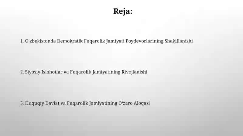 O'zbekistonda Demokratik Fuqarolik Jamiyati Poydevorlarining Shakillanishi 2