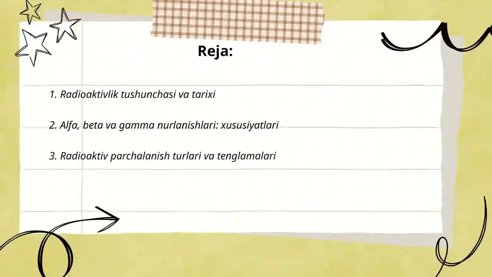 Radioaktivlik va nurlanish 2