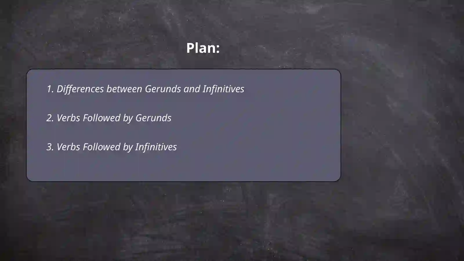 Using verbs with -ing and infinitive 2